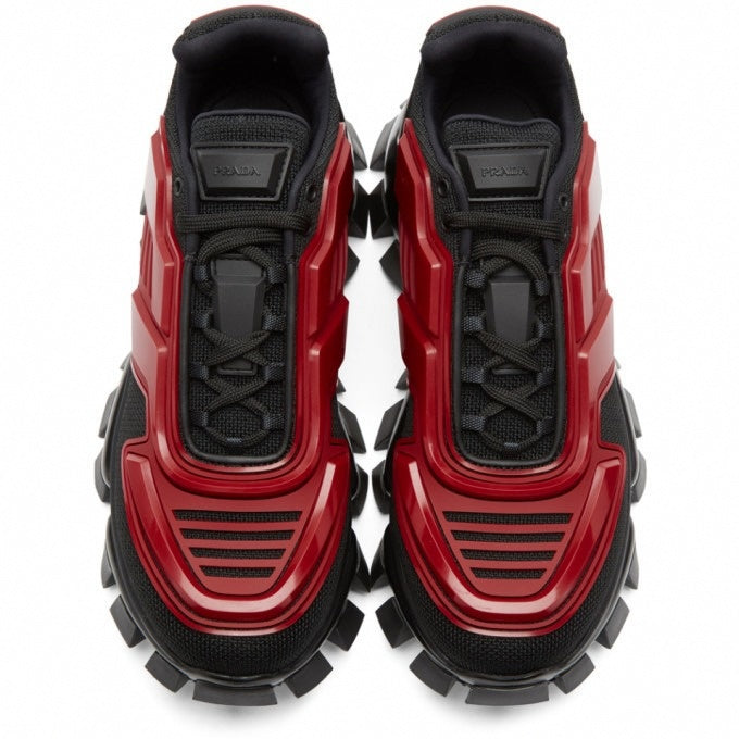 Prada Black and Red Cloudbust Thunder Sneakers